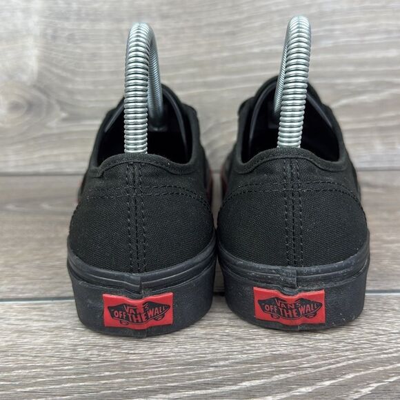 Vans Authentic “Flame Wall” Women’s Sz 7 Black Canvas Low Top Lace Up Sneakers - Picture 4 of 10